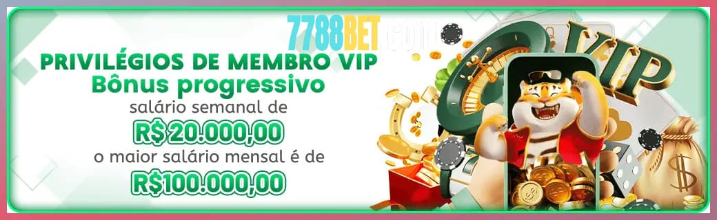 7788BET bônus — cashback 15 por cento e níveis VIP
